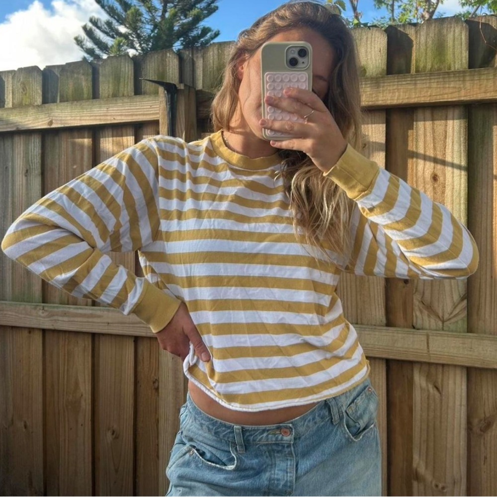 Brandy Melville Striped Longsleeve - Size S